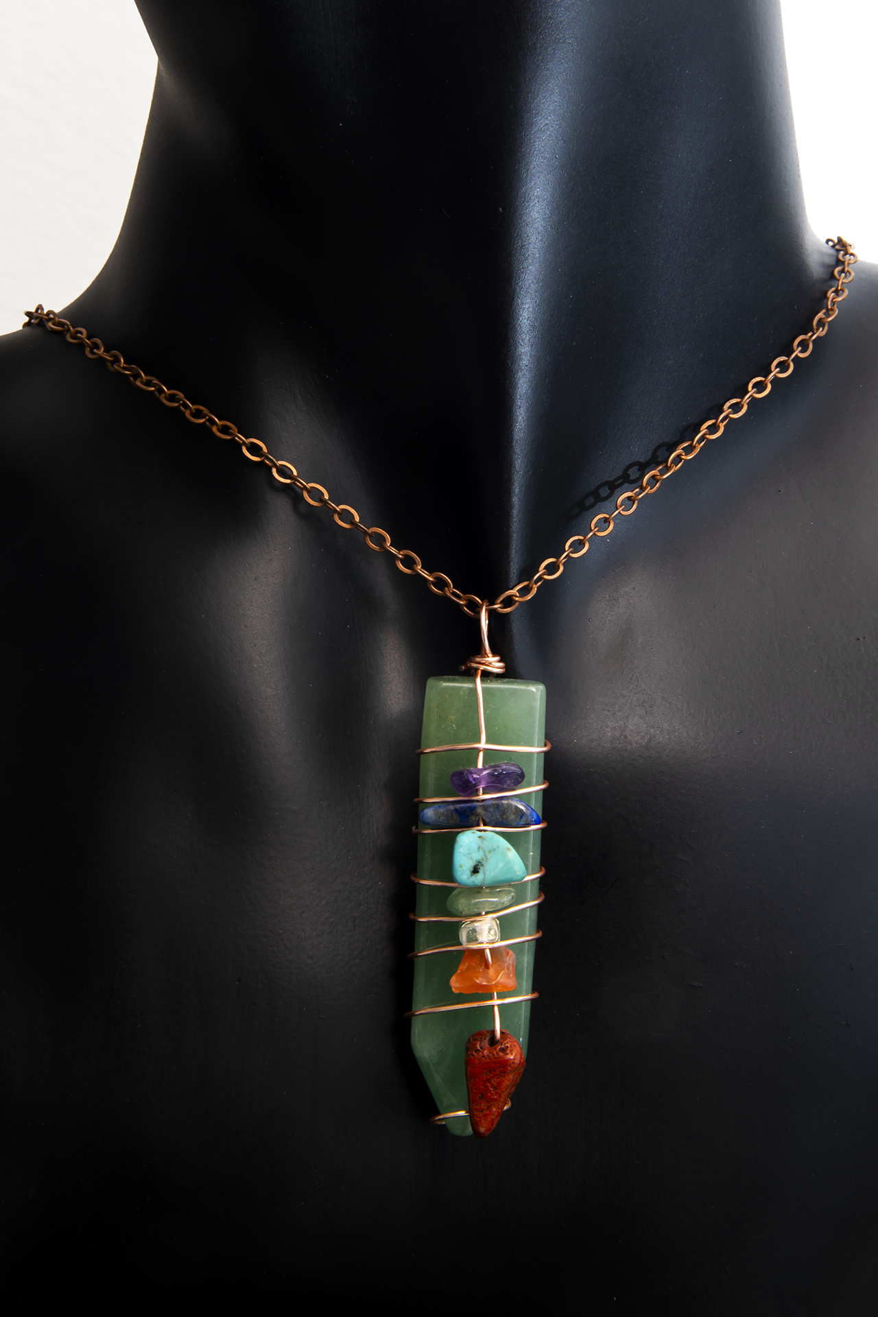 Green Pendulum Necklace