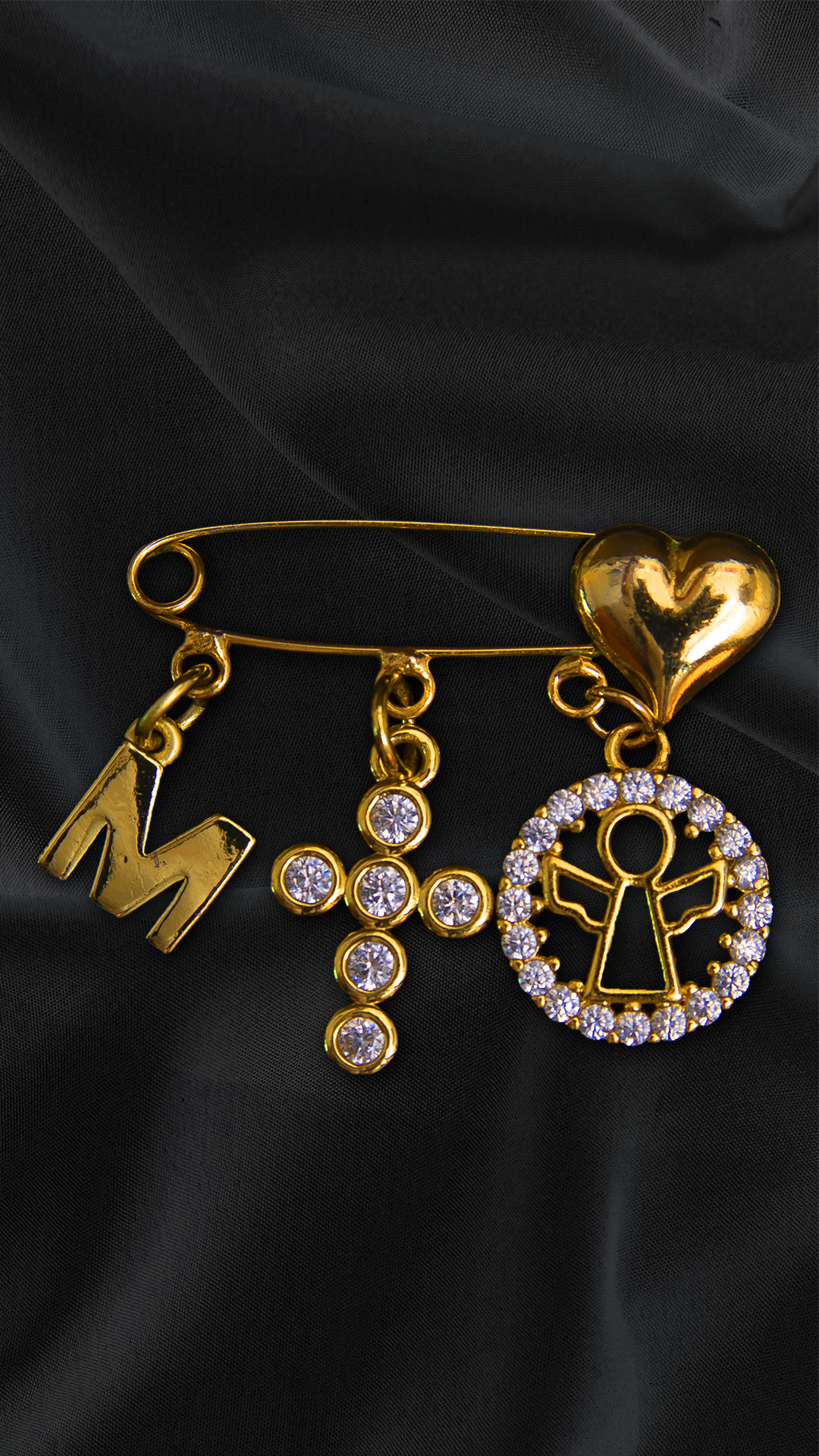 Gold plated Heart Pin