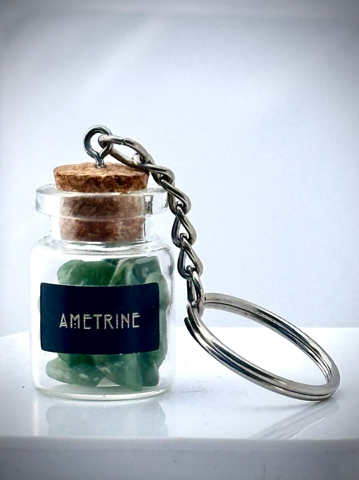 Ametrine keychain
