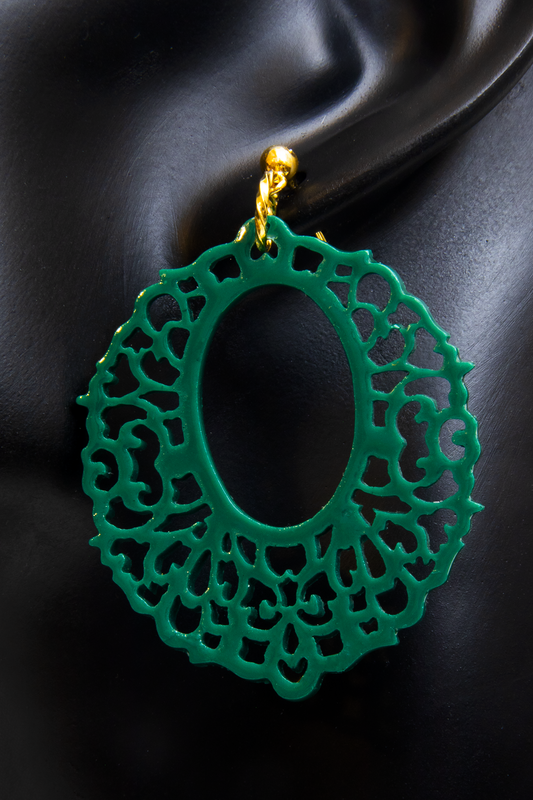 Green Earrings