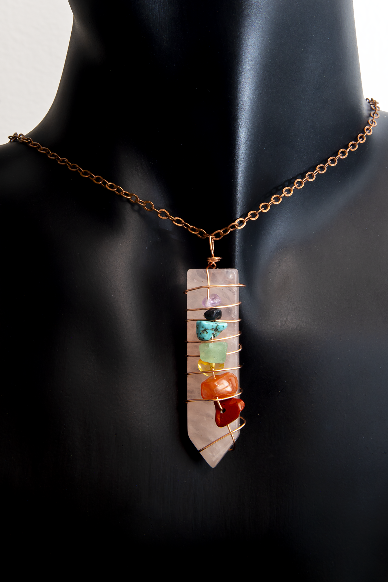 Pink Pendulum Necklace