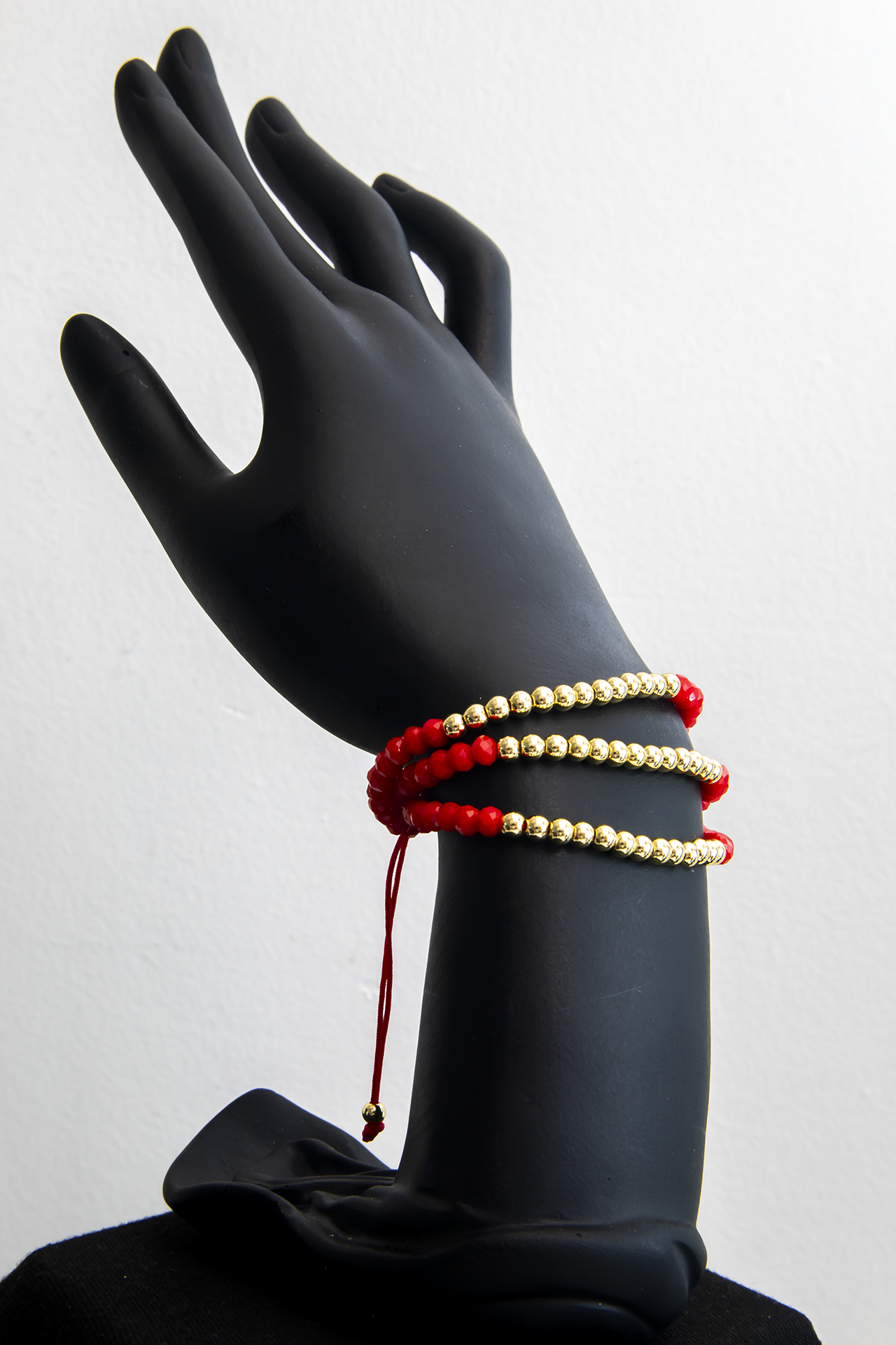 3 Loops Red Bracelet