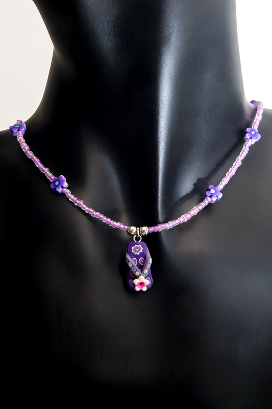 Violet Sandal Necklace