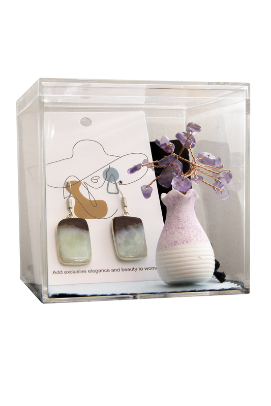 Tree of Life and Violet Earrings Box Set