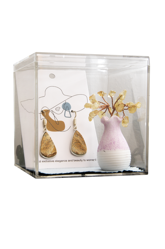 Tree of Life and Yellow Earrings Box Set 2