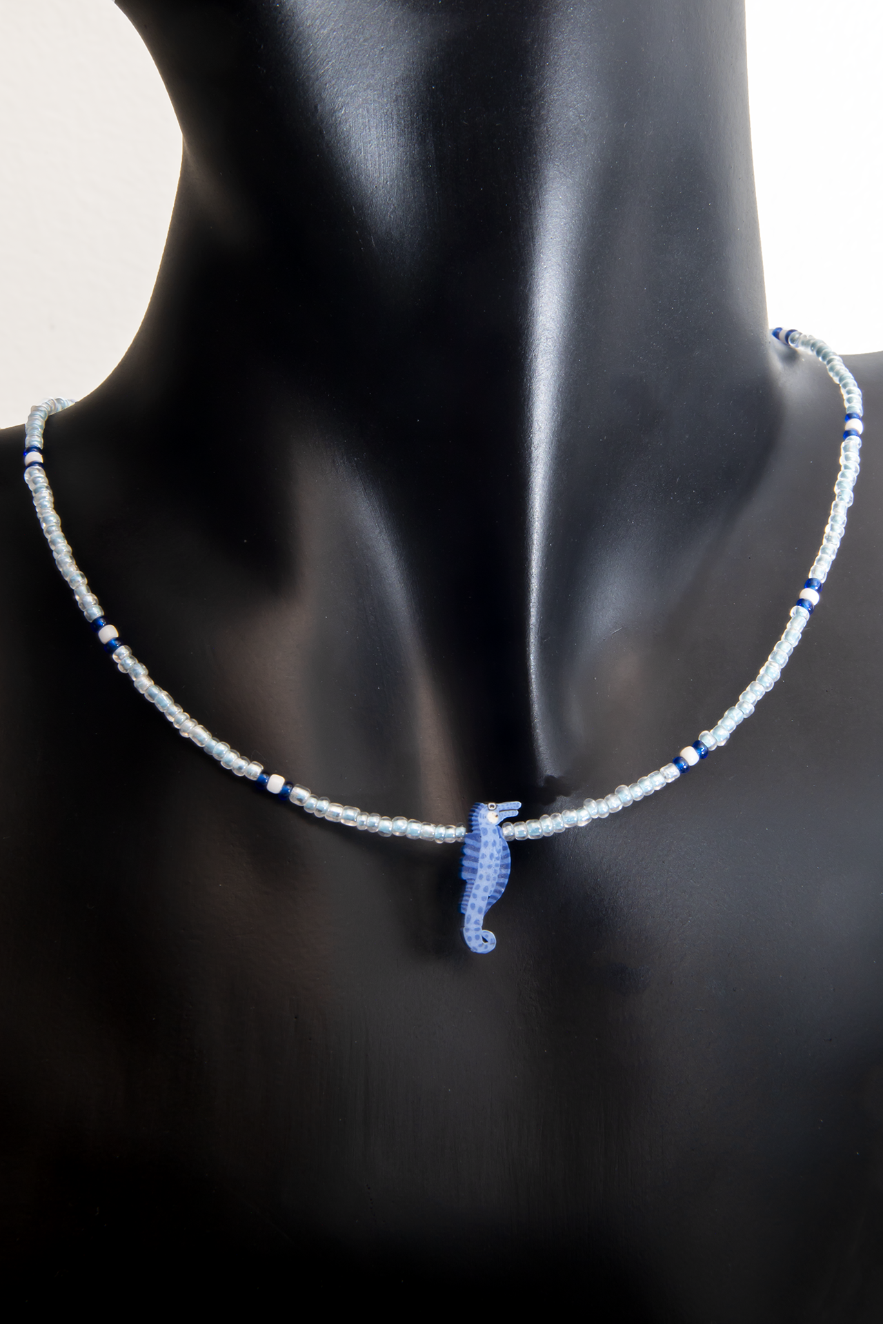 Blue Seahorse Necklace