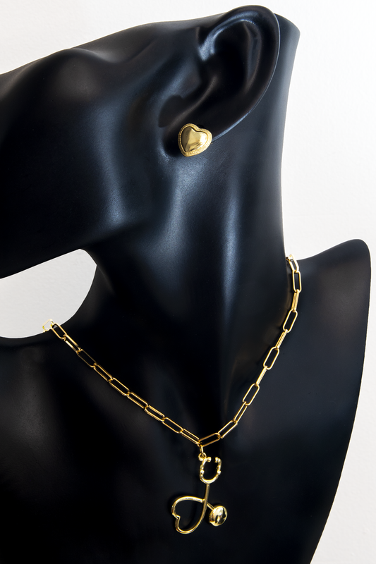 Soul Doctor Earrings and Collar Set