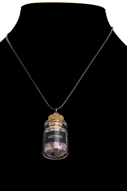 Ametrine Pebbles Jar Necklace