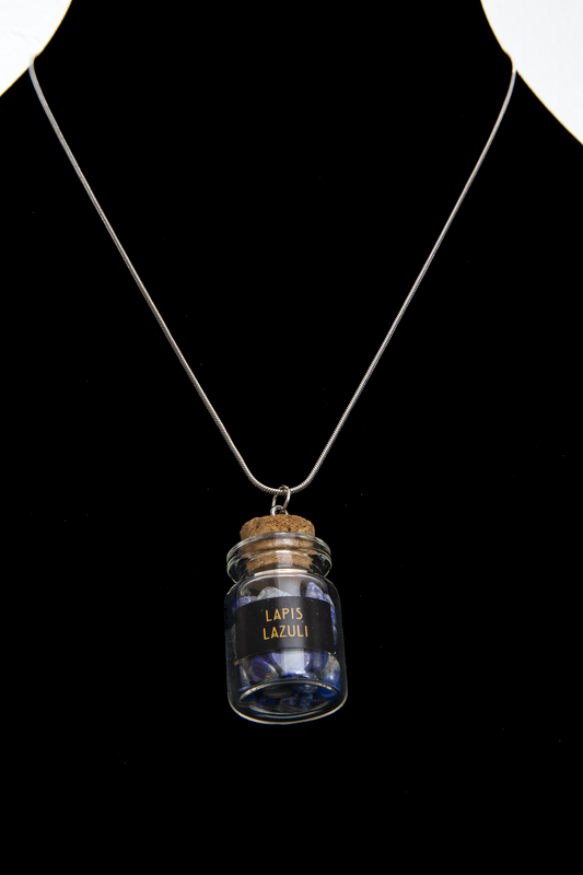 Lapis Lazuli Pebbles Jar Necklace