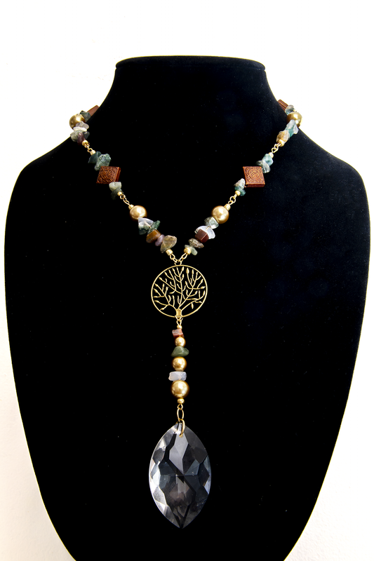 Tree Of Life Earrings and Necklace Set